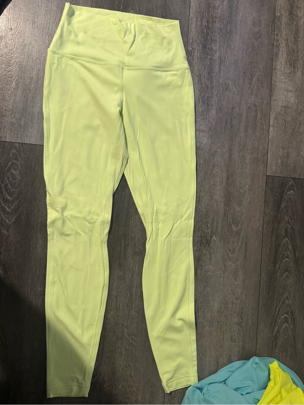 lululemon athletica Neon Lime High-Waist Leggings
